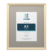 Louis Range Cream Picture, Photo & Poster Frame with Dawn Grey Mount - 24x20" Frame for A3 Photo, Cream