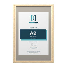 Louis Range Cream Picture, Photo & Poster Frame with Dawn Grey Mount - 30x20" Frame for A2 Photo, Cream
