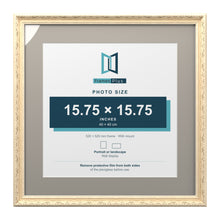 Louis Range Cream Picture, Photo & Poster Frame with Dawn Grey Mount - 52x52cm Frame for 40x40cm Photo, Cream