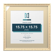Louis Range Cream Picture, Photo & Poster Frame with Ivory Mount - 52x52cm Frame for 40x40cm Photo, Cream
