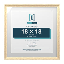 Louis Range Cream Picture, Photo & Poster Frame with White Mount - 22x22" Frame for 18x18" Photo, Cream