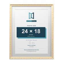 Louis Range Cream Picture, Photo & Poster Frame with White Mount - 28x22" Frame for 24x18" Photo, Cream