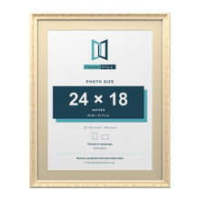 Louis Range Cream Picture, Photo & Poster Frame with Ivory Mount - 28x22" Frame for 24x18" Photo, Cream
