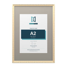 Louis Range Cream Picture, Photo & Poster Frame with Dawn Grey Mount - A1 Frame for A2 Photo, Cream