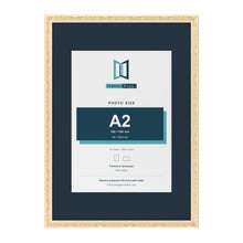 Louis Range Cream Picture, Photo & Poster Frame with Pacific Blue Mount - A1 Frame for A2 Photo, Cream