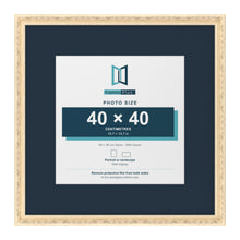 Louis Range Cream Picture, Photo & Poster Frame with Pacific Blue Mount - 60x60cm Frame for 40x40cm Photo, Cream