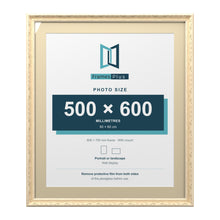 Louis Range Cream Picture, Photo & Poster Frame with Ivory Mount - 70x60cm Frame for 60x50cm Photo, Cream