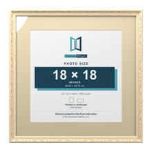 Louis Range Cream Picture, Photo & Poster Frame with Ivory Mount - 24x24" Frame for 18x18" Photo, Cream