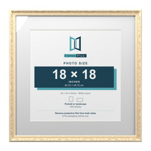 Louis Range Cream Picture, Photo & Poster Frame with White Mount - 24x24" Frame for 18x18" Photo, Cream