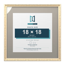 Louis Range Cream Picture, Photo & Poster Frame with Dawn Grey Mount - 24x24" Frame for 18x18" Photo, Cream