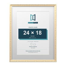 Louis Range Cream Picture, Photo & Poster Frame with White Mount - 30x24" Frame for 24x18" Photo, Cream