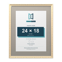 Louis Range Cream Picture, Photo & Poster Frame with Dawn Grey Mount - 30x24" Frame for 24x18" Photo, Cream