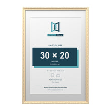 Louis Range Cream Picture, Photo & Poster Frame with White Mount - 36x24" Frame for 30x20" Photo, Cream