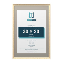 Louis Range Cream Picture, Photo & Poster Frame with Dawn Grey Mount - 36x24" Frame for 30x20" Photo, Cream