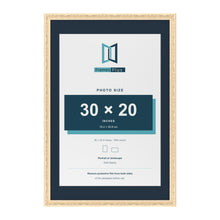 Louis Range Cream Picture, Photo & Poster Frame with Pacific Blue Mount - 36x24" Frame for 30x20" Photo, Cream