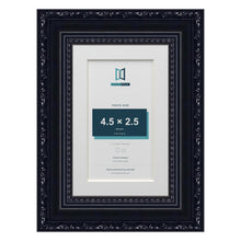 Louis Range Black Picture, Photo & Poster Frame with White Mount - 6x4" Frame for 4.5x2.5" Photo, Black