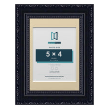 Louis Range Black Picture, Photo & Poster Frame with Ivory Mount - 7x5" Frame for 5x4" Photo, Black