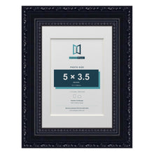 Louis Range Black Picture, Photo & Poster Frame with White Mount - 7x5" Frame for 5x3.5" Photo, Black