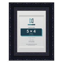 Louis Range Black Picture, Photo & Poster Frame with White Mount - 7x5" Frame for 5x4" Photo, Black