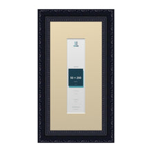 Louis Range Black Picture, Photo & Poster Frame with Ivory Mount - 30x15cm Frame for 20x5cm Photo, Black