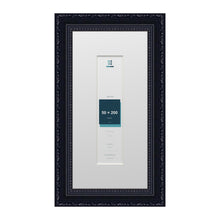 Louis Range Black Picture, Photo & Poster Frame with White Mount - 30x15cm Frame for 20x5cm Photo, Black