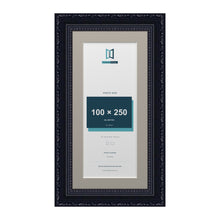 Louis Range Black Picture, Photo & Poster Frame with Dawn Grey Mount - 30x15cm Frame for 25x10cm Photo, Black