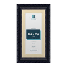 Louis Range Black Picture, Photo & Poster Frame with Ivory Mount - 30x15cm Frame for 25x10cm Photo, Black