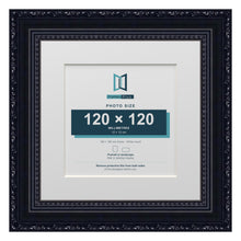 Louis Range Black Picture, Photo & Poster Frame with White Mount - 18x18cm Frame for 12x12cm Photo, Black