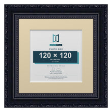 Louis Range Black Picture, Photo & Poster Frame with Ivory Mount - 18x18cm Frame for 12x12cm Photo, Black