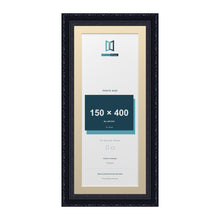 Louis Range Black Picture, Photo & Poster Frame with Ivory Mount - 45x20cm Frame for 40x15cm Photo, Black