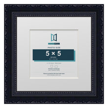 Louis Range Black Picture, Photo & Poster Frame with White Mount - 8x8" Frame for 5x5" Photo, Black