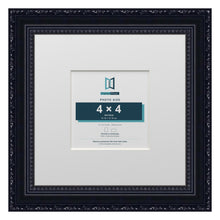 Louis Range Black Picture, Photo & Poster Frame with White Mount - 8x8" Frame for 4x4" Photo, Black