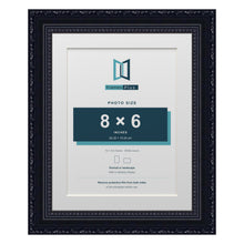 Louis Range Black Picture, Photo & Poster Frame with White Mount - 10x8" Frame for 8x6" Photo, Black