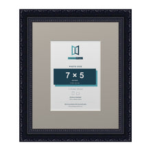 Louis Range Black Picture, Photo & Poster Frame with Dawn Grey Mount - 11x9" Frame for 7x5" Photo, Black