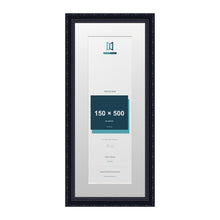 Louis Range Black Picture, Photo & Poster Frame with White Mount - 60x25cm Frame for 50x15cm Photo, Black