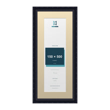 Louis Range Black Picture, Photo & Poster Frame with Ivory Mount - 60x25cm Frame for 50x15cm Photo, Black