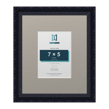 Louis Range Black Picture, Photo & Poster Frame with Dawn Grey Mount - 12x10" Frame for 7x5" Photo, Black