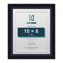 Louis Range Black Picture, Photo & Poster Frame with White Mount - 12x10" Frame for 10x8" Photo, Black