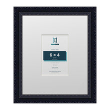 Louis Range Black Picture, Photo & Poster Frame with White Mount - 12x10" Frame for 6x4" Photo, Black