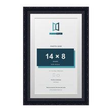 Louis Range Black Picture, Photo & Poster Frame with White Mount - 16x10" Frame for 14x8" Photo, Black