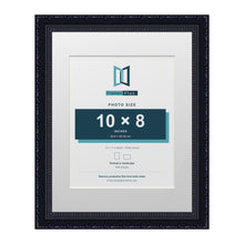 Louis Range Black Picture, Photo & Poster Frame with White Mount - 14x11" Frame for 10x8" Photo, Black