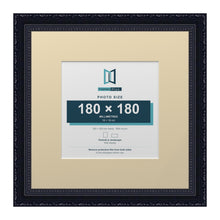 Louis Range Black Picture, Photo & Poster Frame with Ivory Mount - 30x30cm Frame for 18x18cm Photo, Black