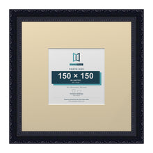 Louis Range Black Picture, Photo & Poster Frame with Ivory Mount - 30x30cm Frame for 15x15cm Photo, Black
