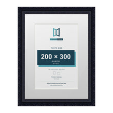 Louis Range Black Picture, Photo & Poster Frame with White Mount - 40x30cm Frame for 30x20cm Photo, Black