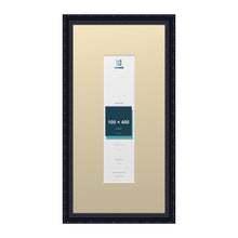 Louis Range Black Picture, Photo & Poster Frame with Ivory Mount - 60x30cm Frame for 40x10cm Photo, Black