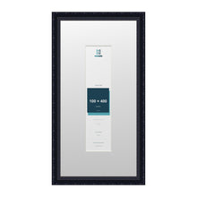 Louis Range Black Picture, Photo & Poster Frame with White Mount - 60x30cm Frame for 40x10cm Photo, Black
