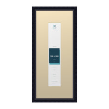 Louis Range Black Picture, Photo & Poster Frame with Ivory Mount - 70x30cm Frame for 50x10cm Photo, Black