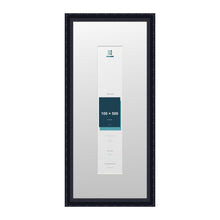 Louis Range Black Picture, Photo & Poster Frame with White Mount - 70x30cm Frame for 50x10cm Photo, Black