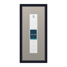 Louis Range Black Picture, Photo & Poster Frame with Dawn Grey Mount - 70x30cm Frame for 50x10cm Photo, Black
