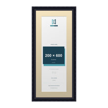 Louis Range Black Picture, Photo & Poster Frame with Ivory Mount - 70x30cm Frame for 60x20cm Photo, Black